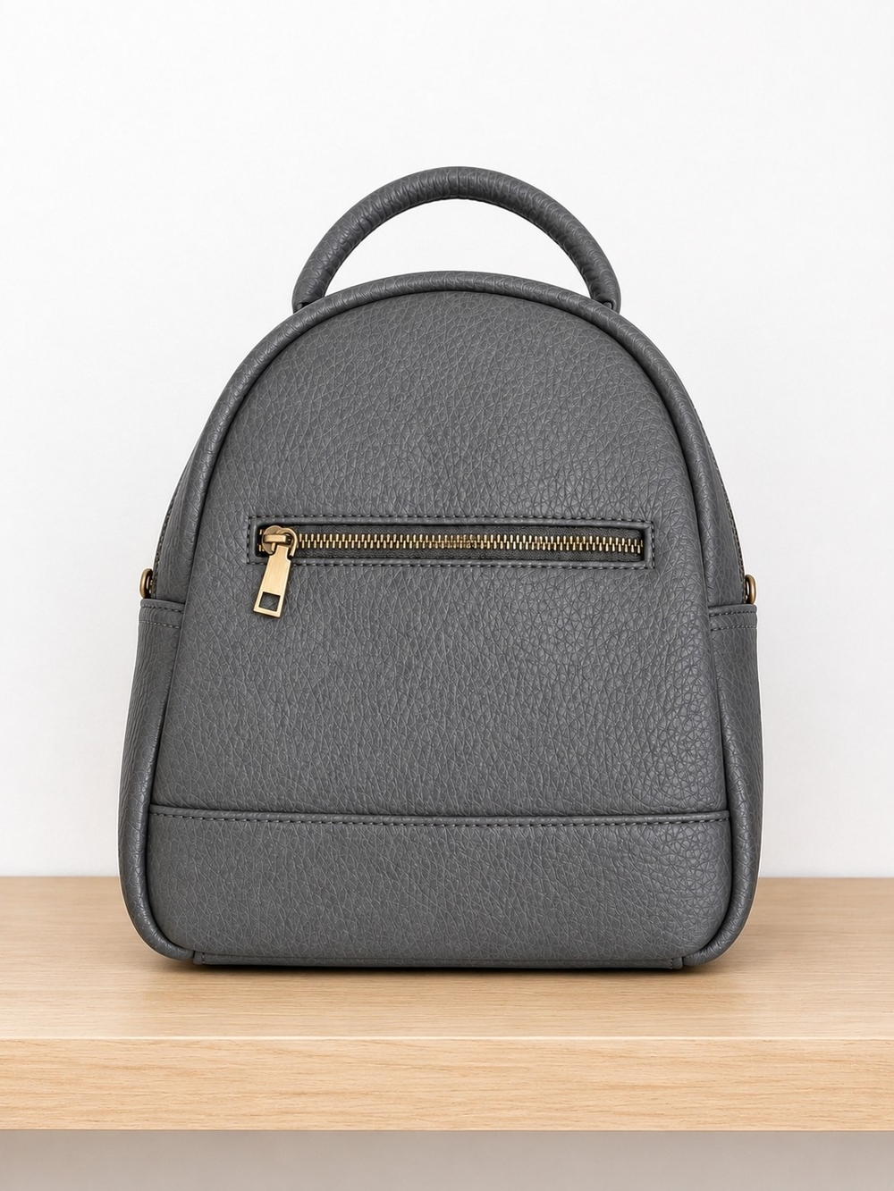 Classic Gray Mini Backpack - Women Bags